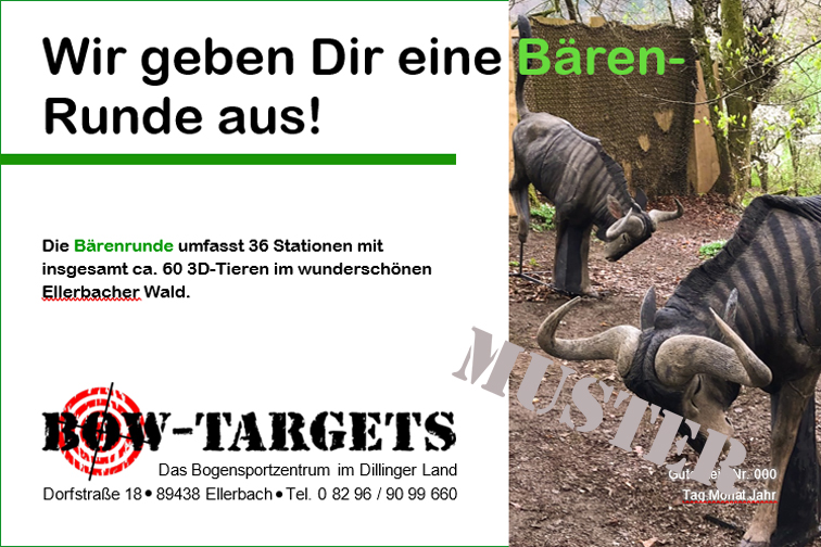 Der Gutschein für die Bärenrunde Der Gutschein für die Bärenrunde